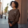 Dalix Spooke-a-Latte Ghost Sweatshirt Embroidered Coffee Fleece Long Sleeve  Womens - 4 of 4