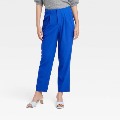 blue womens trousers