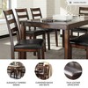 Signature Design by Ashley Coviar Dining Table Set Brown: 6-Piece Rectangular Room Furniture, Upholstered Bench & Chairs - 3 of 4