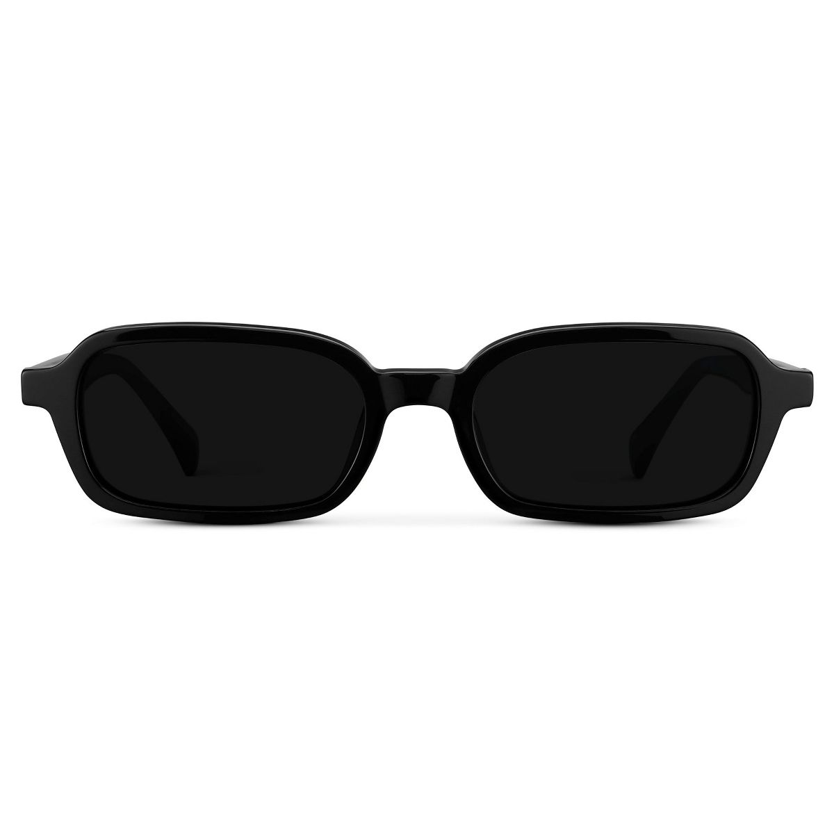 WMP Eyewear Slim Rectangular Low-Profile Sunglasses