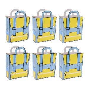 Unique Bargains Cartoon Backpack Shape Gift Bags 6 Pcs - 1 of 4