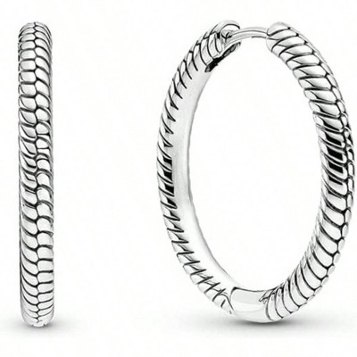 Moments Charm Hoop Earrings - Women's Gift - Stunning Sterling Silver Earrings