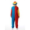 #followme Mens One Piece Clown Costume Adult Bodysuit Hoody Pajamas - 4 of 4