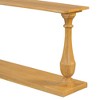 Lyngins Vintage Pine Veneer Console Table with Vase-Shaped Solid Wood Legs, Narrow Entryway Table with Double-Layer Storage, Sofa Table for Foyer - 4 of 4