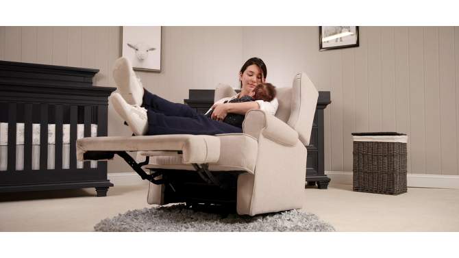 Oxford Baby Uptown Nursery Swivel Glider Recliner Chair, 2 of 9, play video