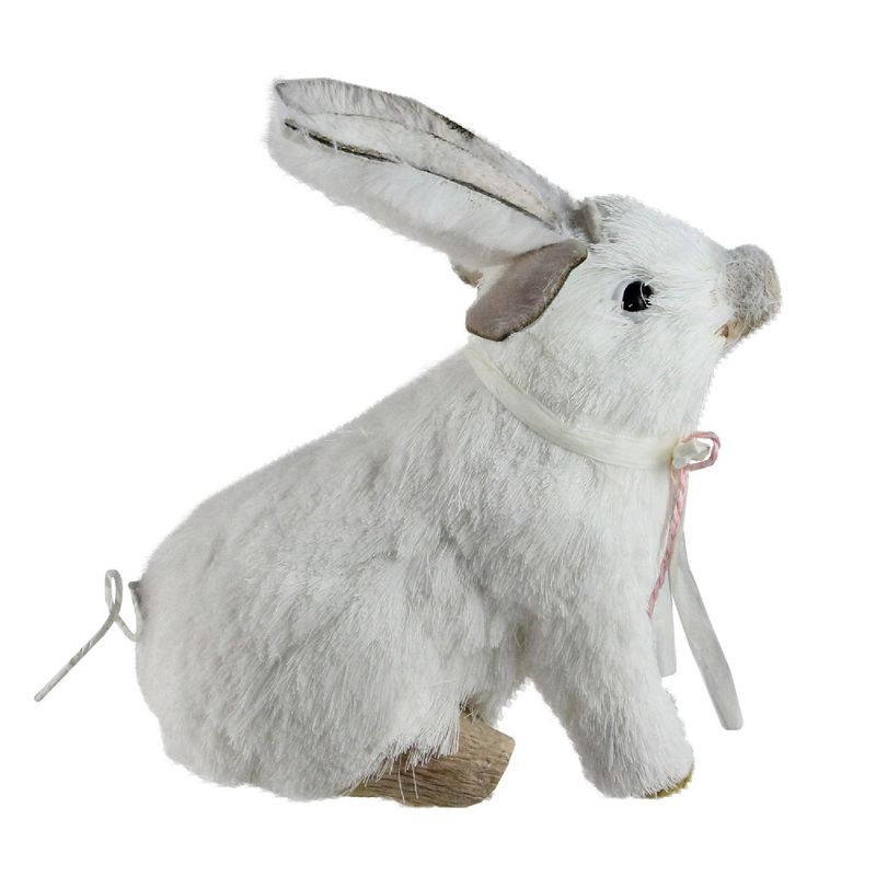 Northlight 7" Easter Piglet with Bunny Rabbit Ears Spring Figure - White, 1 of 4