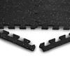 Sorbus Puzzle Exercise Mat High Density Rubber Interlocking Gym Tiles gray Dots - 4 of 4