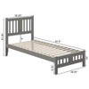 AFI Furnishings Tahoe Platform Bed TXL with Footboard AG - 2 of 4