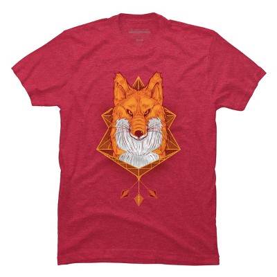 Men's Design By Humans Firefox Stare By sayahelmi T-Shirt