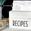 Outshine Co White Recipe Cards 4x6 Inches, Farmhouse Design (Set of 50) - White - 4 of 4