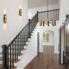 LLHZSY 16-light Industrial Dimmable Sputnik Pendant Chandelier - 43 in.W Ceiling Lights Fixture-Black&Gold - 4 of 4