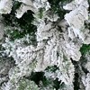 Whisen 6FT Artificial Christmas Tree Unlit Snow Flocked Design Xmas Tree, Full Appearance Snowy, Metal Stand - 4 of 4