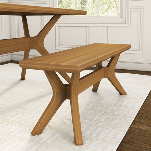 Plank+beam Verso Dining Room Bench, 48 Inch Modern Dining Bench, Wooden ...