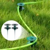Infurnic 10 Inch Hose Nozzles and Wands Garden Hose Guide Spike, Rust Free Zink Sturdy Metal Stake for Plant Protection Greenhouse, Yard Lawn, 2PCS - 2 of 4