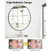 Bathroom mirror - rounded rectangular tempered glass wall mirror, suitable for vanity above sink, can be placed horizontally or vertically - 2 of 4