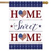Patriotic Home Sweet Home Double-Sided House Flag 28" x 40" Briarwood Lane - 2 of 4