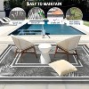 Coucheta Outdoor Rug , Waterproof Patio Mat, UV & Fade Resistant, Easy Clean Portable Camping Rug, Leaf Pattern Design, Multi-Color & Size - 4 of 4