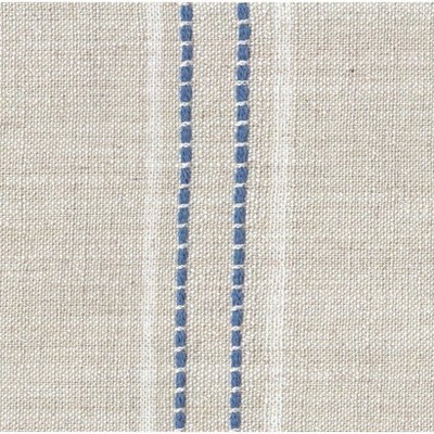 Classic Farmhouse Linen Upholstered Side Chair in Blue, Set of 2