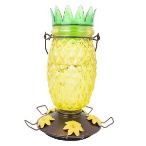 Perky-Pet Hummingbird 28 oz Glass/Plastic Pineapple Nectar Feeder 5 ports (Case of 2) - 1 of 1