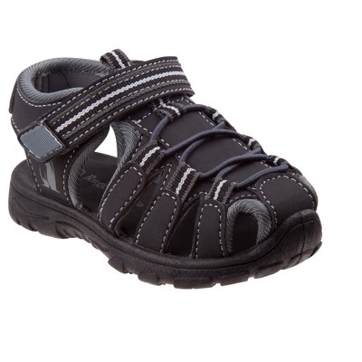 Rugged Bear Boy Closed-toe Sport Sandals - Black/gray, 1 : Target