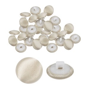 Unique Bargains Bridal Wedding Dress Suit DIY Satin Shiny Sewing Buttons 30 Pcs - 1 of 4