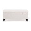 NicBex Pouf Ottoman Bench with Storage, Oversized Footrest Ottoman for Living Room, Entryway and Bedroom - 3 of 4
