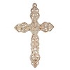 Stonebriar Collection 13" x 8.6" Decorative Distressed Cast Iron Wall Cross Worn White: Vintage Iron Sculpture - image 2 of 4