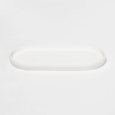 Modern Soft Touch Tray White - Threshold™