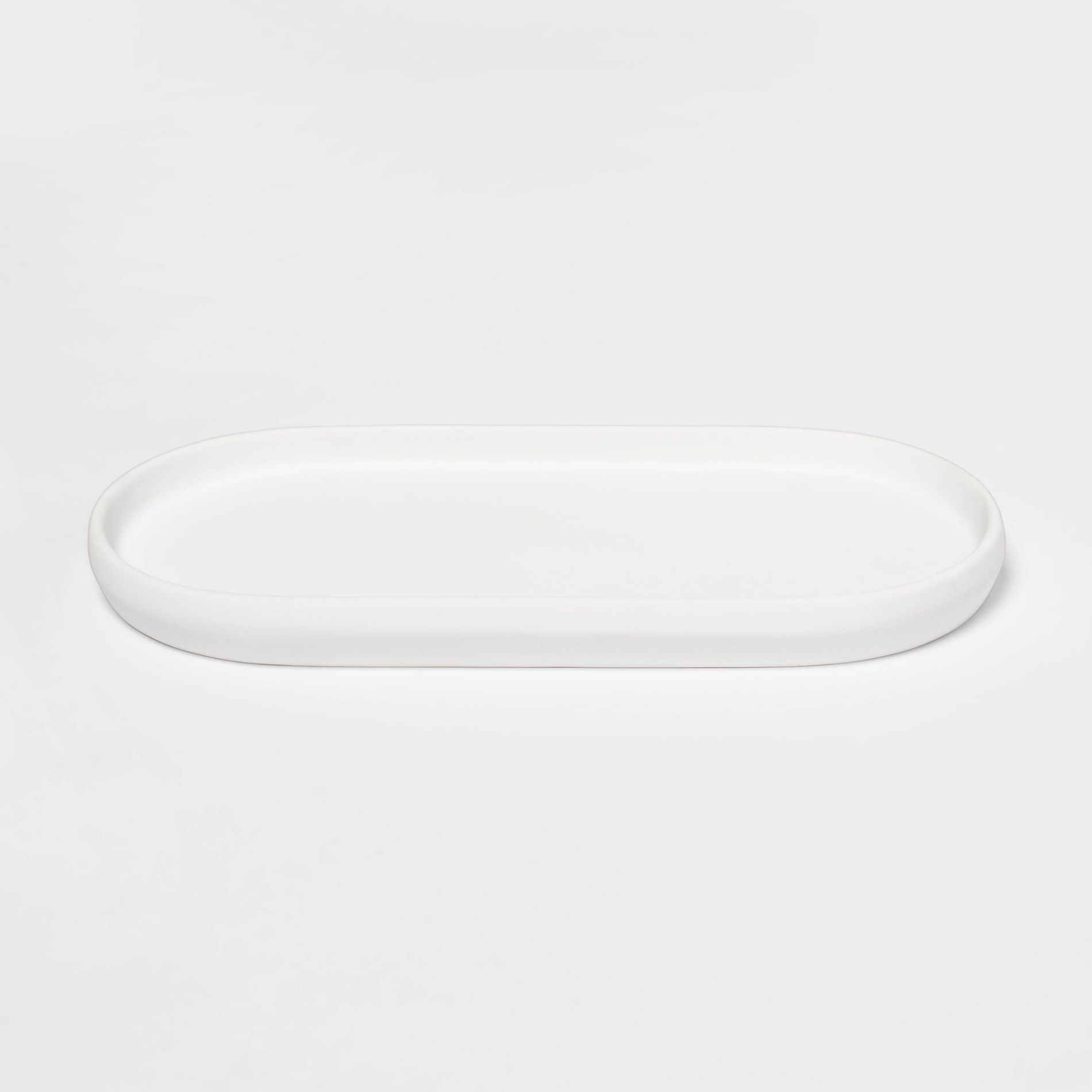 Modern Soft Touch Tray White - Threshold™