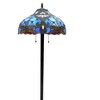 Chloe Lighting Julia Tiffany-style 2 Light Dragonfly Floor Lamp 17" Shade - 4 of 4
