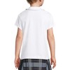 Lands' End Kids Short Sleeve Ruffled Peter Pan Collar Knit Shirt - image 2 of 4