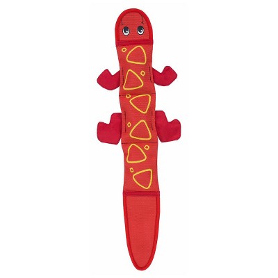 Outward Hound Fire Biterz Red Lizard Dog Toy - L