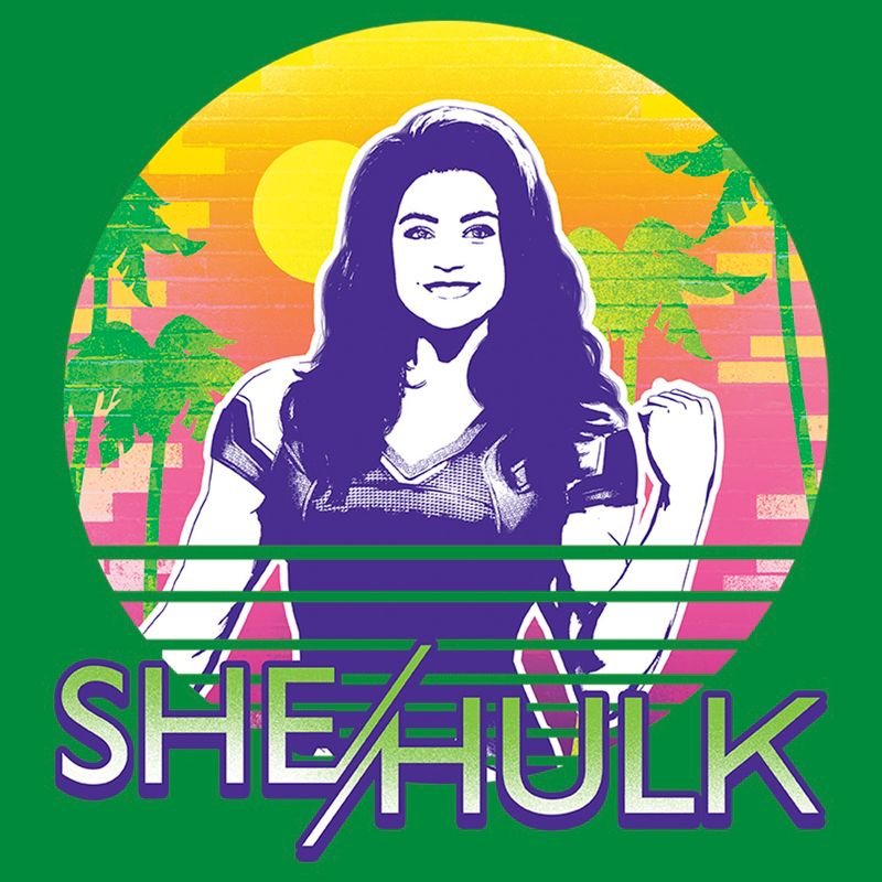 Men's She-Hulk: Attorney at Law Sun & Muscles T-Shirt, 2 of 4