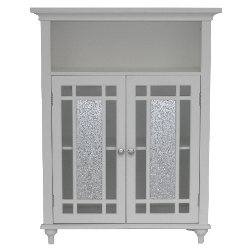 Windsor Double Door Floor Cabinet White - Elegant Home Fashions