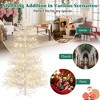 KWPZQEB Pre-lit Aspen Fir Artificial Hinged Christmas Pine Tree for Home Party Decoration with Warm White Lights and Snow Branch Tips - 4 of 4
