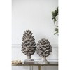 GlasFlength Decorative Objects Abstract Pinecone Decor Accent Decor Pine Cones Vintage Pinecone Table Decor for Room, Gray, 6.9"*6.7"*10.6" - 4 of 4