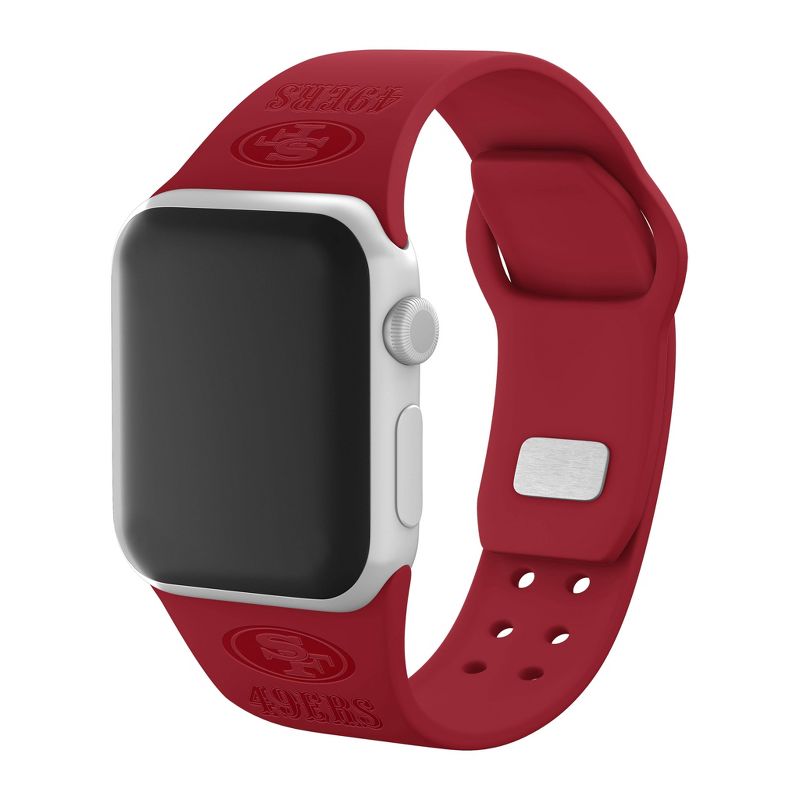 NFL San Francisco 49ers Debossed Wordmark Apple Watch Band  
, 1 of 4