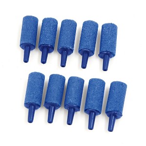 Unique Bargains Aquarium Fish Tank Pump Bubble Air Stones Blue 0.98" x 0.47" 10 Pcs - 1 of 3
