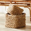 Plum & Post Abaca French Braid Storage Baskets Square Set Of 2 - 2 of 4