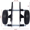 Acekool Adjustable Door Dolly, 600lbs Capacity Panel Cart with 2 Pneumatic Wheels, Clamp Grip for Drywall, Doors, Heavy Appliances - 2 of 4