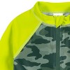 Gerber Baby and Toddler Boys' Long Sleeved Rashguard One Piece Swimsuit - 4 of 4