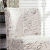 NicBex Accent Chair Print Fabric Armless Chair Lounge Chair Modern Reading Chair Comfy Chair for Living Room - 4 of 4