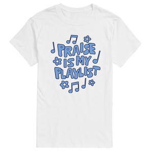 Men's - Instant Message - Praise Is My Playlist Short Sleeve Graphic T-Shirt - 1 of 4