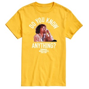 Men's - Ferris Bueller's Day Off - Do You Know Anything Short Sleeve Graphic T-Shirt - 1 of 4