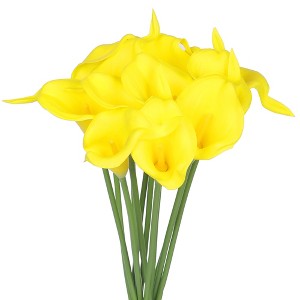 Unique Bargains Durable Decor Artificial Calla-Lily Flowers 15.3" 12 Pcs - 1 of 4