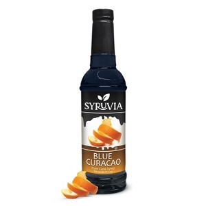 Syruvia Blue Curacao Syrup - 25.4 fl oz. Premium Flavoring Syrup For Coffee - 1 of 4