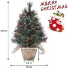 homfan Artificial Christmas Trees with Base, Xmas Trees with  LED Lights, Battery Operated and Timer Function - 4 of 4