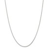 Black Bow Jewelry 1.25mm, Sterling Silver Round Solid Spiga Chain Necklace - 3 of 4