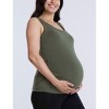 Women's Scoop Neck Side-Ruched Maternity Tank Top | Motherhood Maternity - 3 of 4