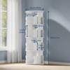 4 Tier Rotating Bookshelf Tower, 360°Revolving Bookcase, Vertical Floor Standing Display Rack, Narrow Bookshelf for Bedroom Living Room - 3 of 4